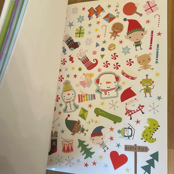 NWOT I Love Christmas Activity Book: Santa, Reindeer, Snowman, Stickers, Cards - Picture 6 of 15